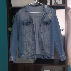 Juniors Distressed Denim Jacket